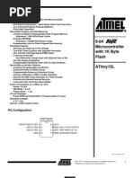 8-Bit Microcontroller With 1K Byte Flash Attiny15L: Features