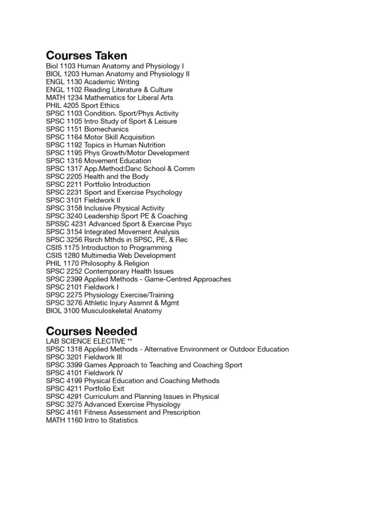 Educational Pathways in SPSC Courses | PDF | Self-Improvement | Science ...