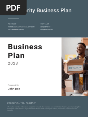 Charity Business Plan