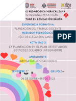 Actividad 2. La Planeación Del Plan de Estudios 2017 - 2022