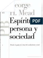 MOD 2 - BIBLIO Mead, G.H. Espíritu Persona y Sociedad. La Persona