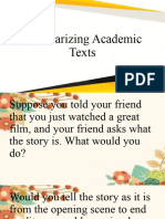 SUMMARIZING ACADEMIC TEXTS Autosaved