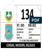 RT. 005 RW.002: Cerdas, Modern, Religius