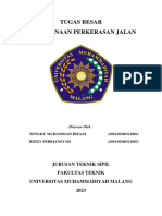 Tugas Besar Perencanaan Perkerasan Jalan: Jurusan Teknik Sipil Fakultas Teknik Universitas Muhammadiyah Malang 2023