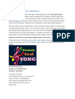 73 Contoh Soal Song Dan Jawabannya