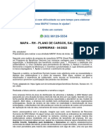 Mapa - RH - Plano de Cargos, Salários e Carreiras - 54/2023