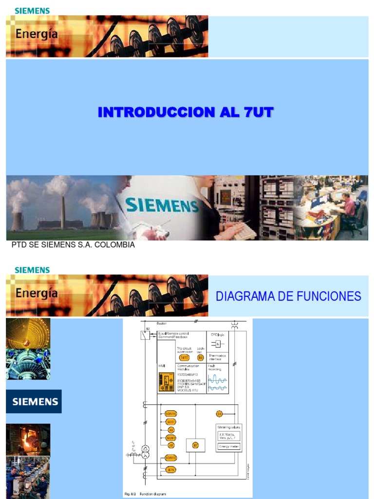 Introducción al 7UT de Siemens S.A. | PDF | Transformador | Corriente ...