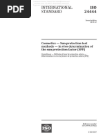 2019 - ISO-24444 - Sun Protection Test Methods - in Vivo Determination of The Sun Protection Factor (SPF)