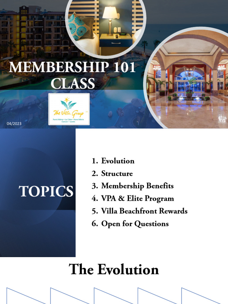 Villa Membership Overview and Benefits | PDF | Insurance | Resort