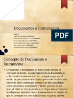 Documentos o Instrumentos