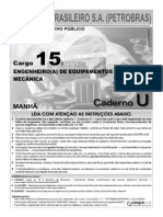 Cespe 2007 Petrobras Engenheiro de Equipamento Junior Mecanica Prova