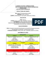 Instrucciones Generales Fase de Zona