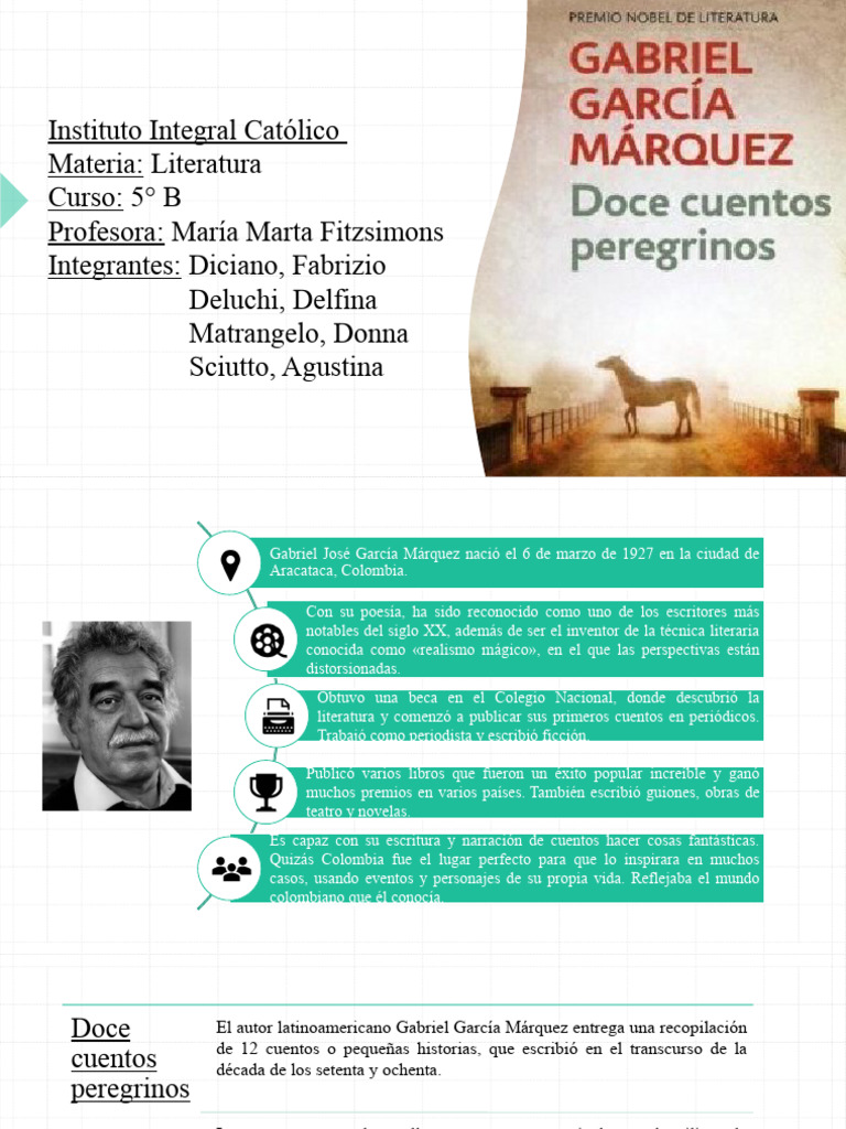 Doce cuentos peregrinos de García Márquez | PDF | Gabriel García ...