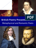 British Poetry Presentation Set: Metaphysical and Romantic Poets