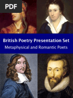 British Poetry Presentation Set: Metaphysical and Romantic Poets