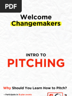 Intro To Pitching Session