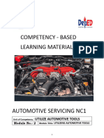 Module On Competency Utilize Automotive Tools and Equipment