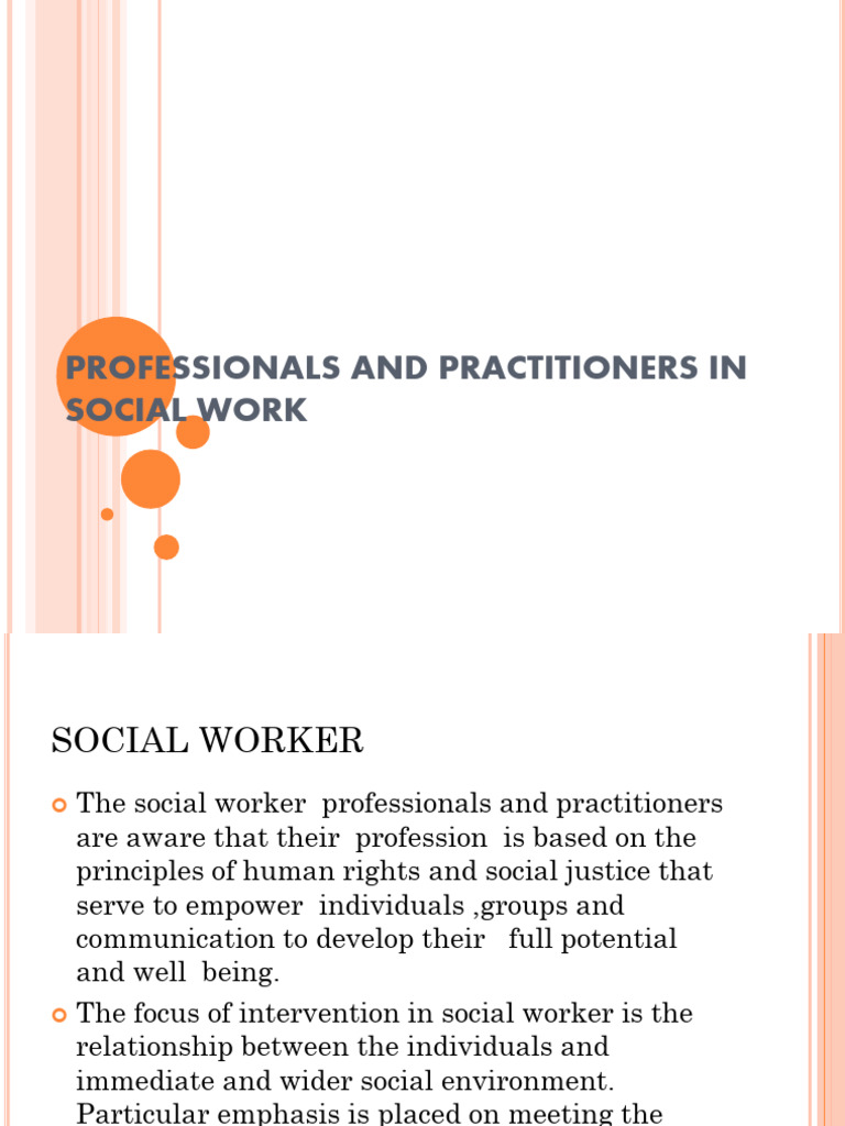 Roles and Responsibilities of Social Workers | PDF | Social Work