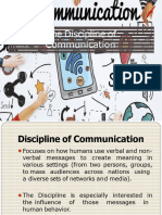 The Discipline of Communication-1