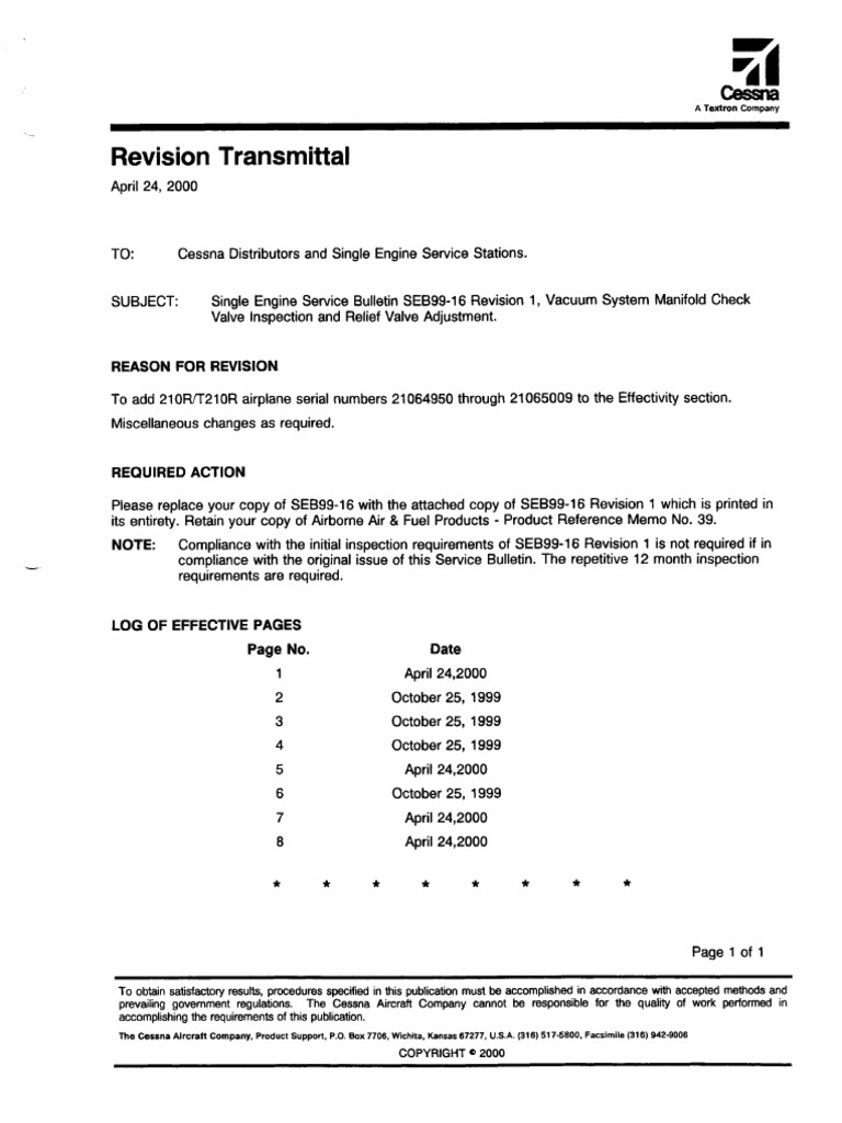 vACUUM SYSTEM INSPECTION AND RELIEF VALVE ADJUSTMENT | PDF