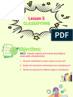 Research I Lesson 5 Classifying