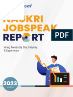 Naukri Jobspeak Report of March 2023