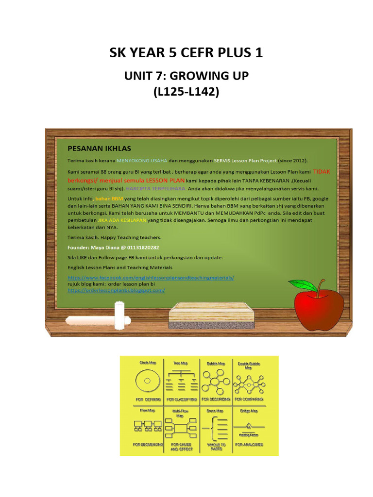 Sk Year 5 Cefr Unit 7 Growing Up Pdf Word English Language