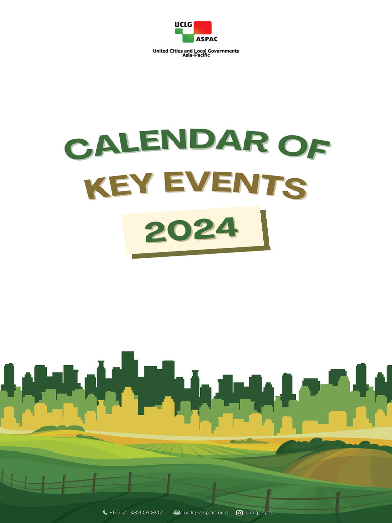 2024 Uclg Aspac Calendar PDF Economic Development Global Politics