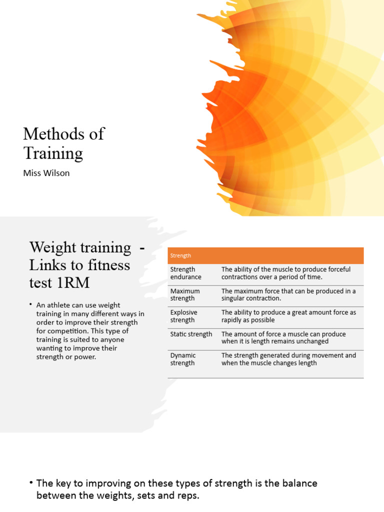 Methods of Training & Running Efficiency PDF Sports Science