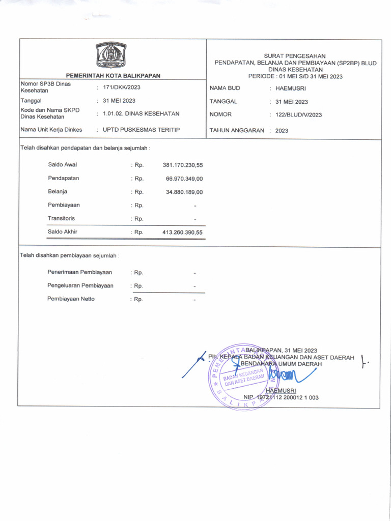Sp2bp Dan Sp3bp Mei 2023 | PDF