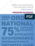 Consultation Gouvernance Barreau de Paris