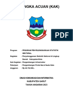 Kerangka Acuan Kerja - Pengembangan Garut Satu Data