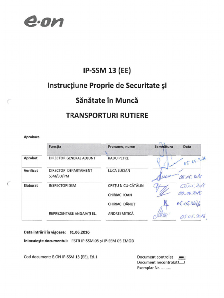 Ip-Ssm 13 (Ee) - Transporturi Rutiere | PDF