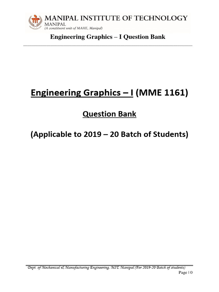 Engg Graphics I Question Bank Pdf Triangle Rectangle