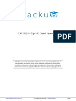 CAT 2023 - Top 100 Quant Questions