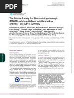 Biologic DMARD Safety Guidelines