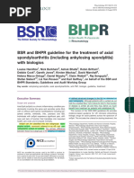 Axial SpA Guidelines