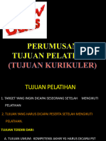 Perumusan Tujuan Pelatihan