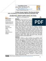 Kejadian Stunting Pada Balita Umur 24-59 Bulan Di Puskesmas Marawola Kabupaten Sigi (Jurnal Bidan)