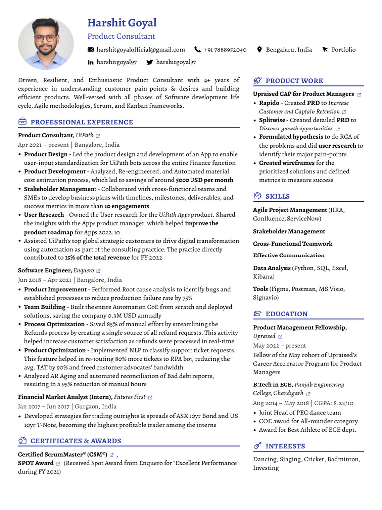 Ba Sample Resume | PDF | Agile Software Development | Economies