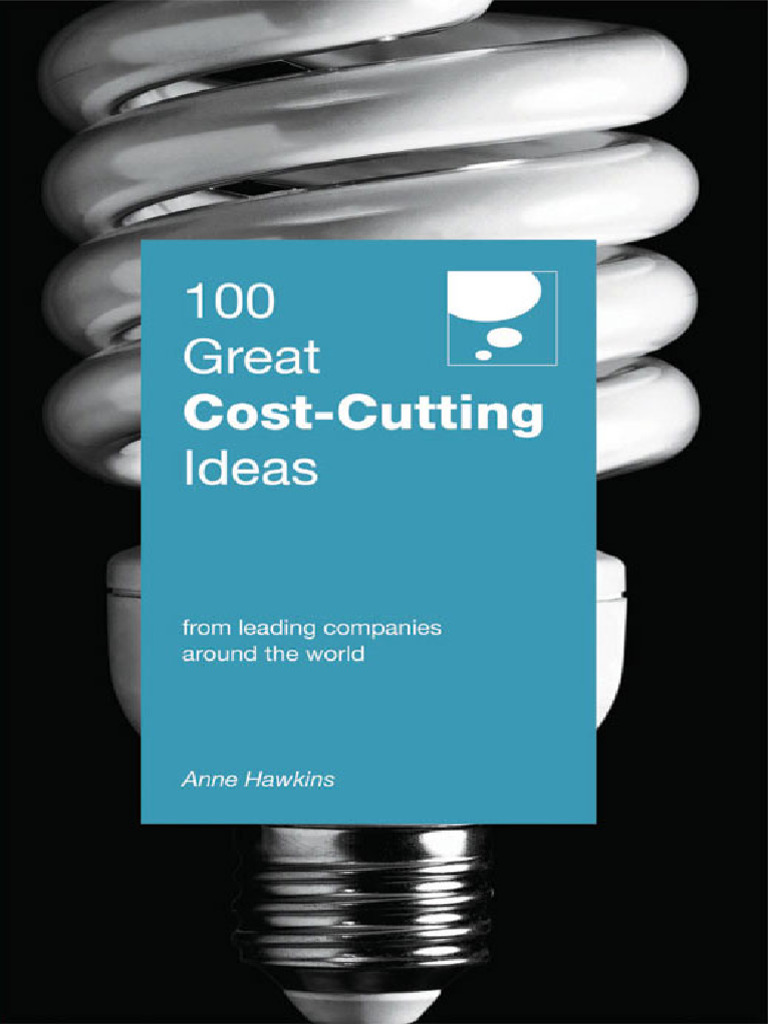 100 Great CostCutting Ideas PDF Taxes Inventory