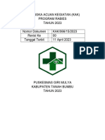 Kerangka Acuan Kegiatan Rabies