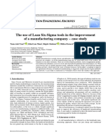 Use of 6-Sigma in Improvement of Manufacturing Company