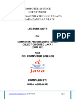 Java Handout