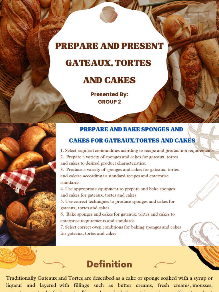 Preparing Gateaux and Tortes | PDF | Cakes | Foods