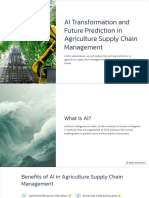 AI Transformation and Future Prediction in Agriculture Supply Chain Management