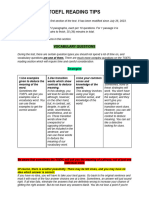 Toefl Reading Tips: Vocabulary Questions