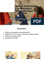 Cours N°1 Introduction À La Formation Des Professeurs D'éducation