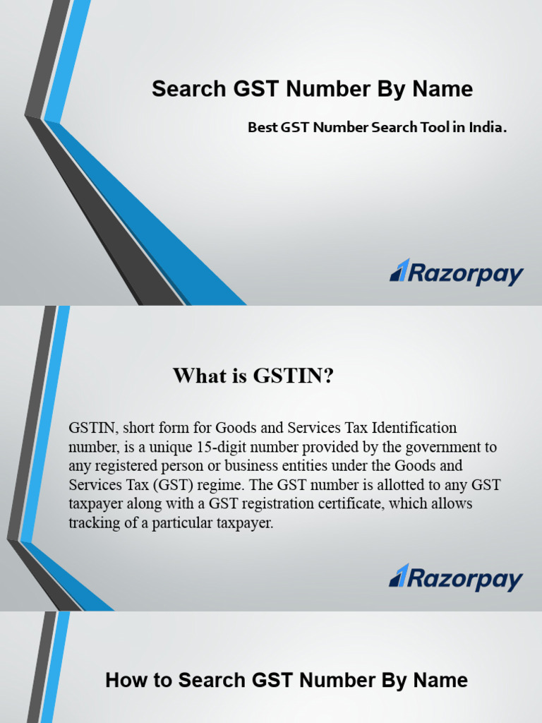 Search GST Number by Business Name | PDF | Law