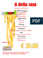 Menu Della Casa